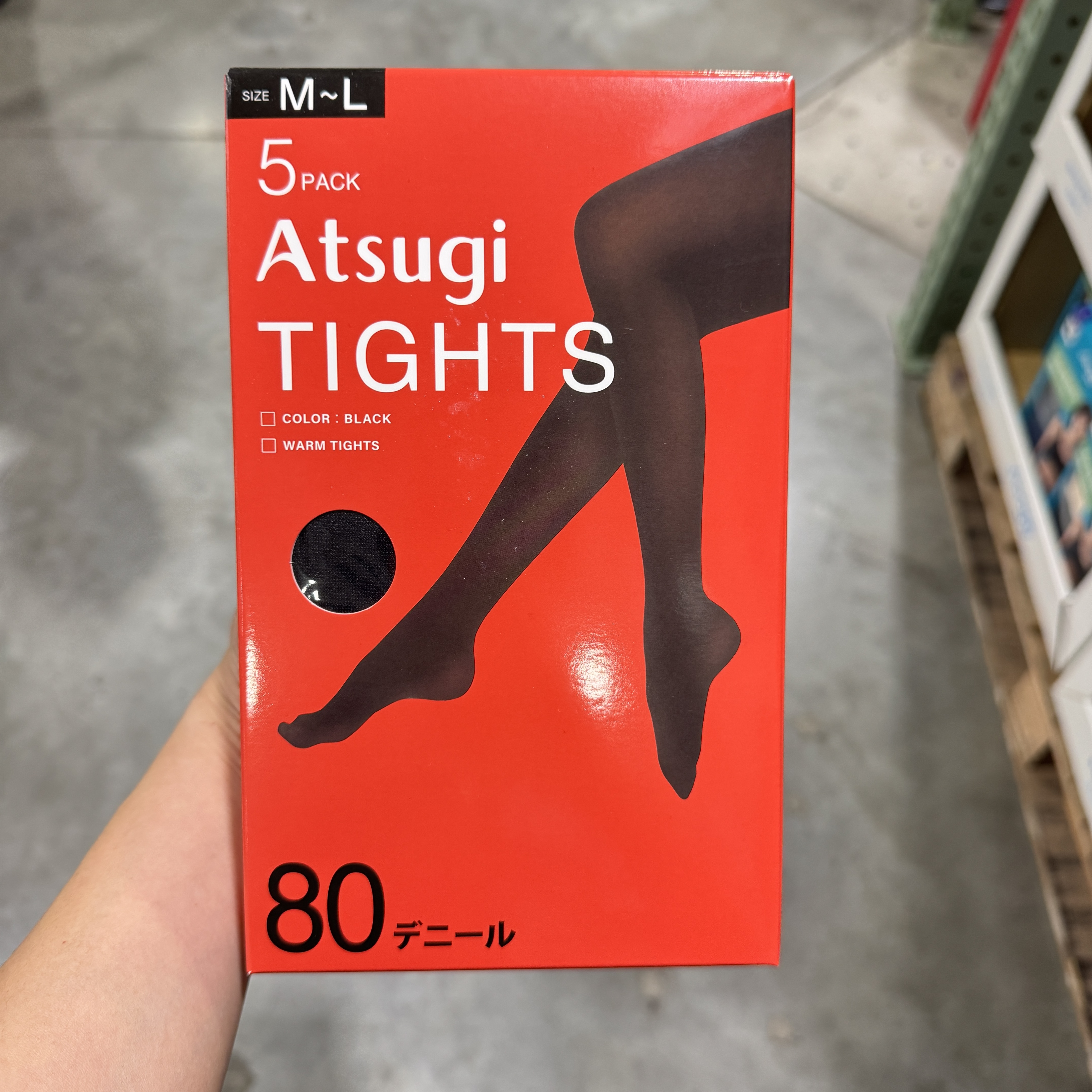 【預購】JM101302 Atsugi 80D 厚襪褲
