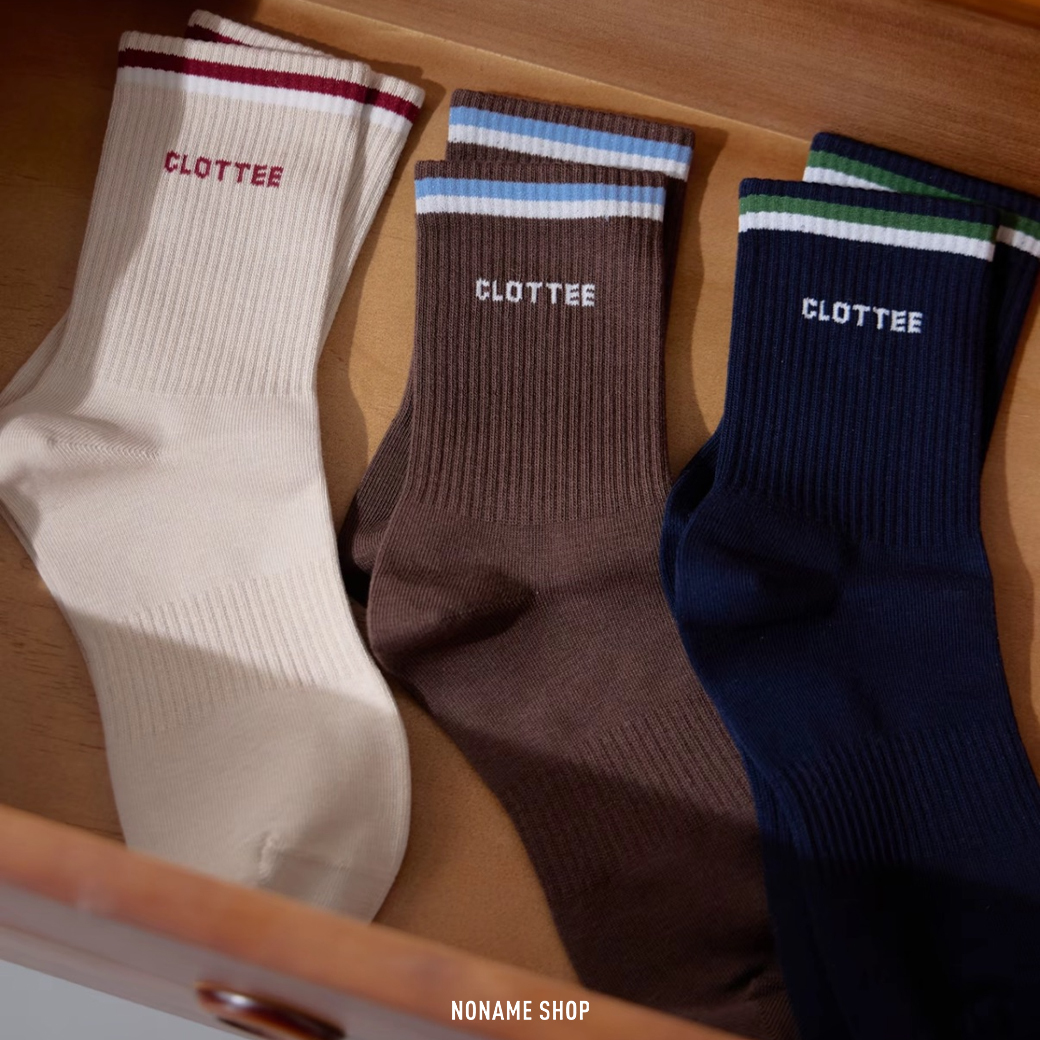 CLOT X CLOTTEE 條紋 LOGO 中筒長襪 三色 (男款)