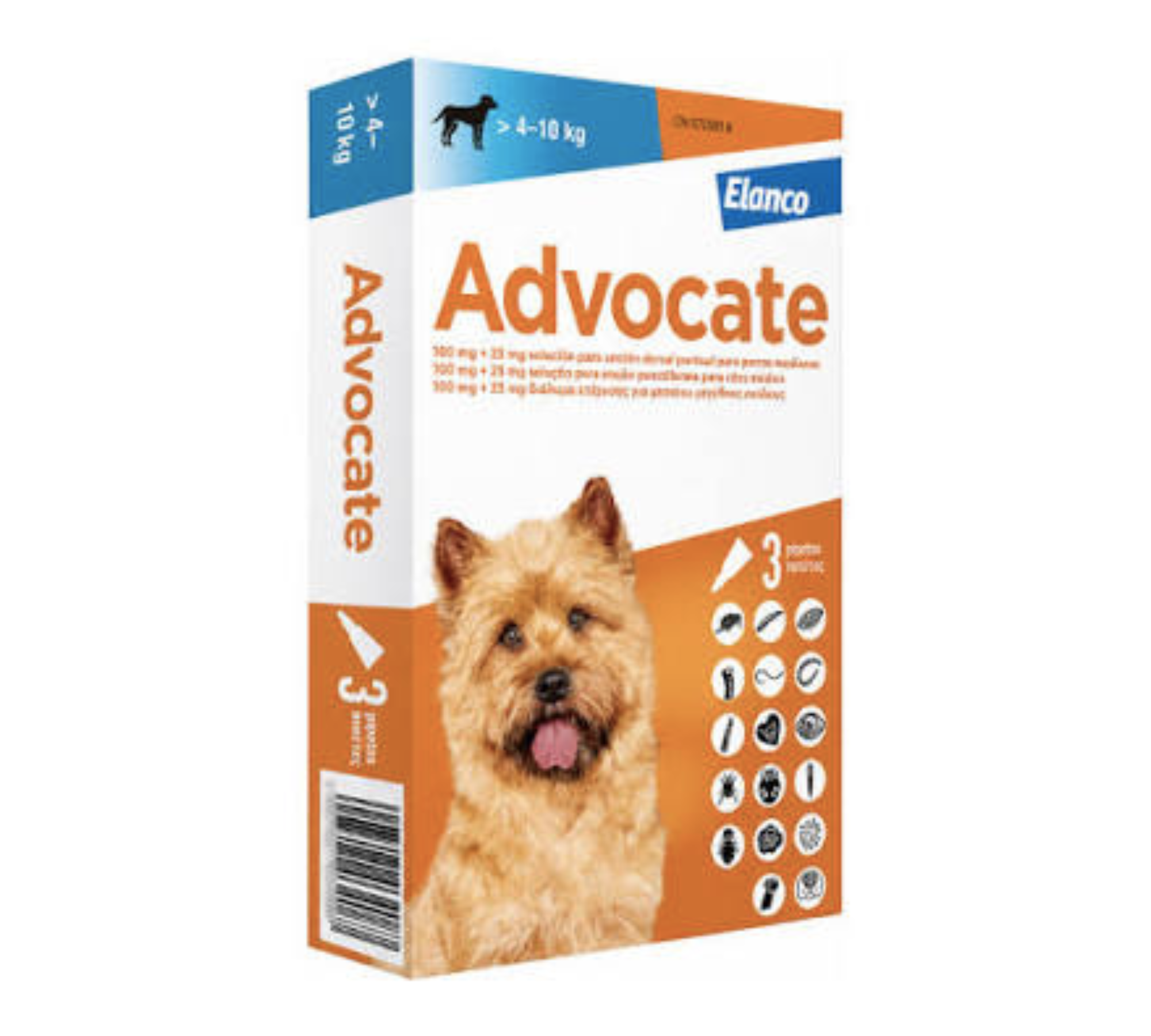 Advocate - 心疥爽犬用殺蚤滴劑 (4-10kg 小型犬)