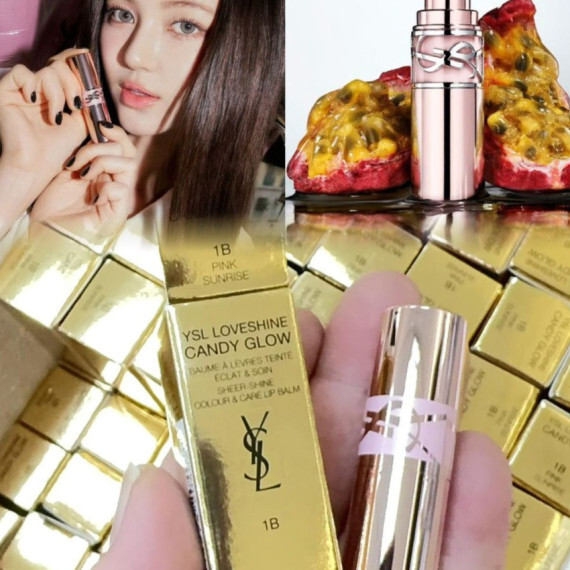 YSL loveshine candy glow 1b pink sunrise 1.3g唇膏 現貨