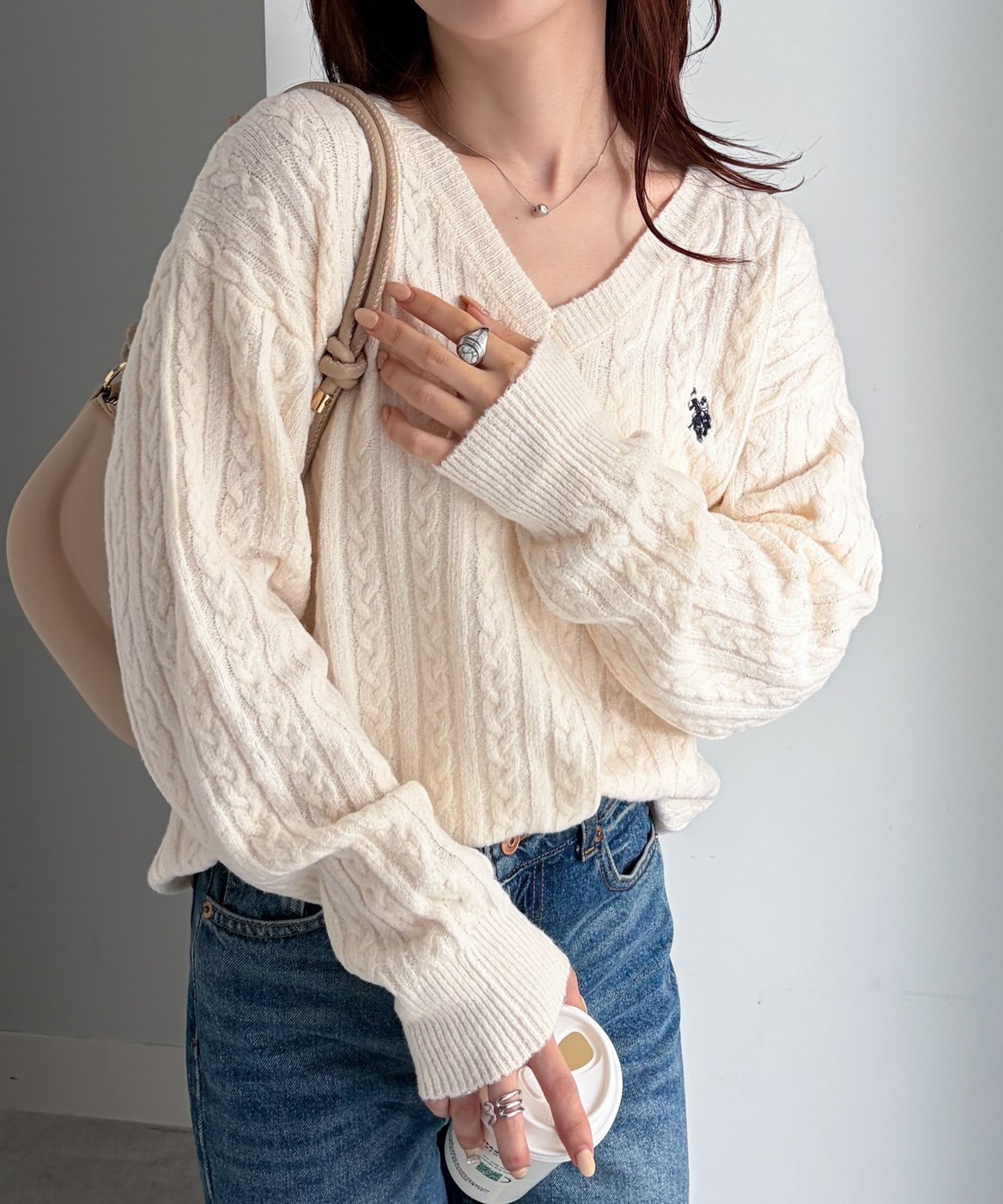 <日本折扣季🌟> U.S. POLO ASSN.x Ada.V領針織毛衣