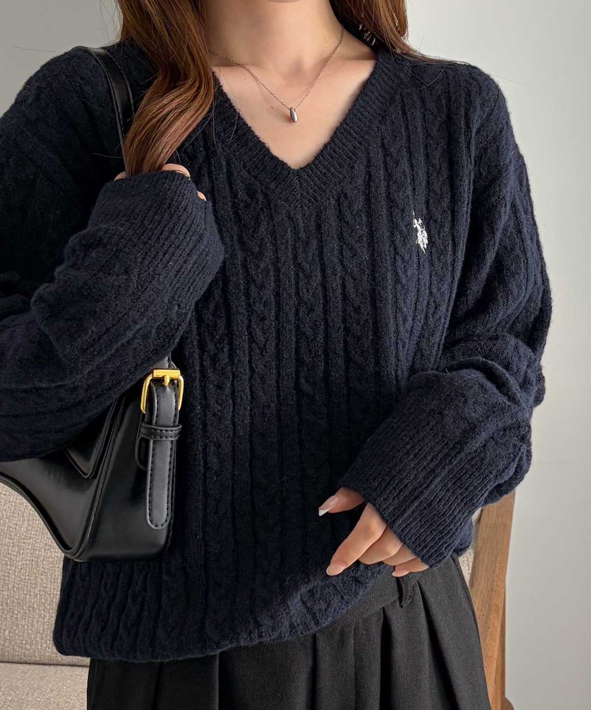 <日本折扣季🌟> U.S. POLO ASSN.x Ada.V領針織毛衣