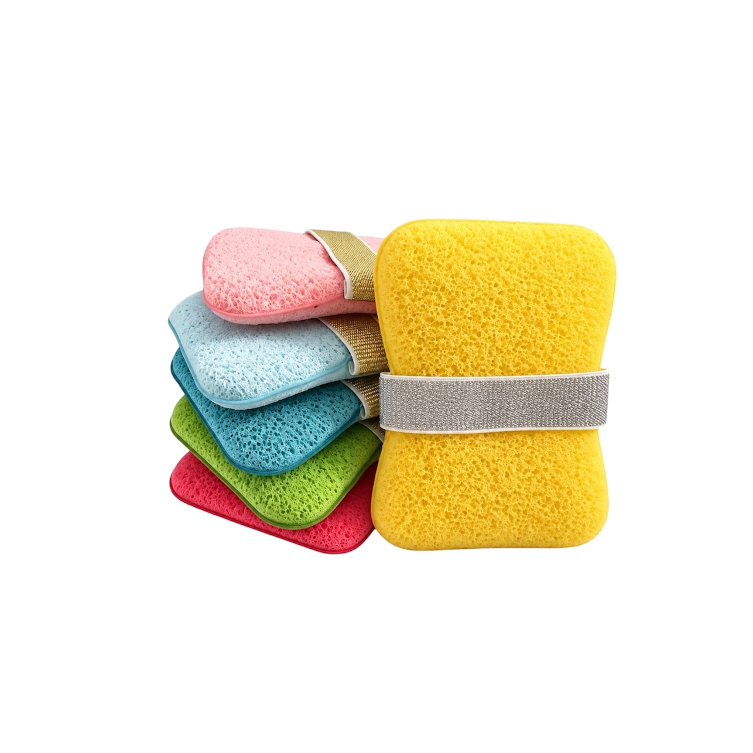 Bath cleaning sponge