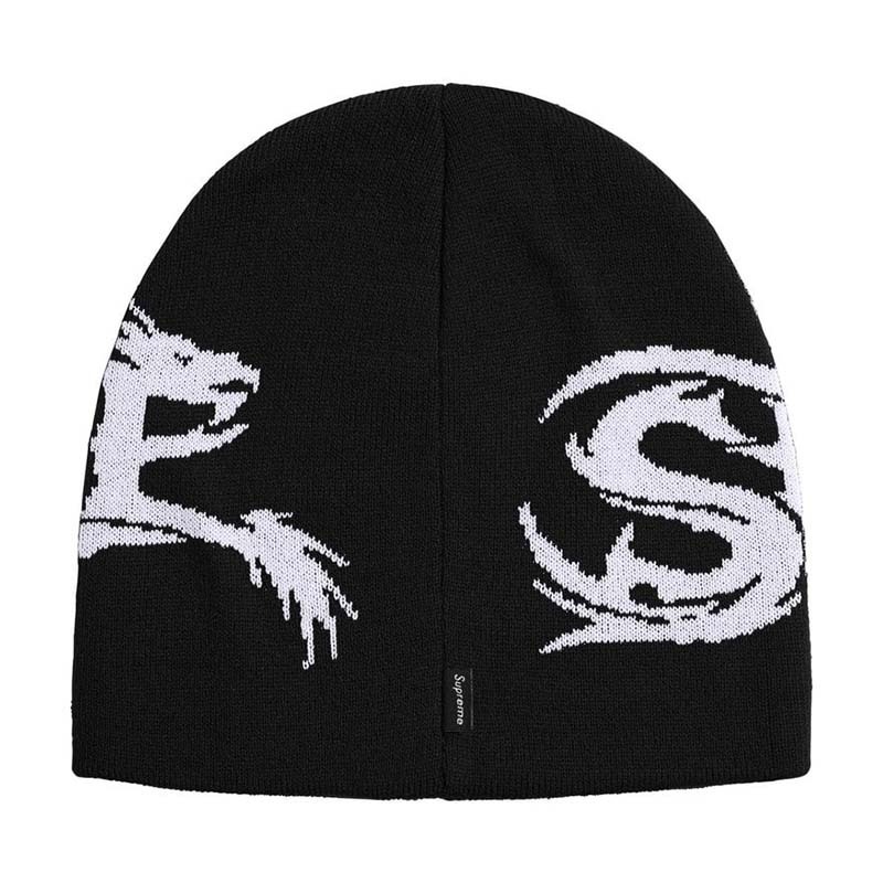 Supreme Dragon Beanie 龍毛帽 帽子 黑色 FW26BN60-BK [台灣現貨]