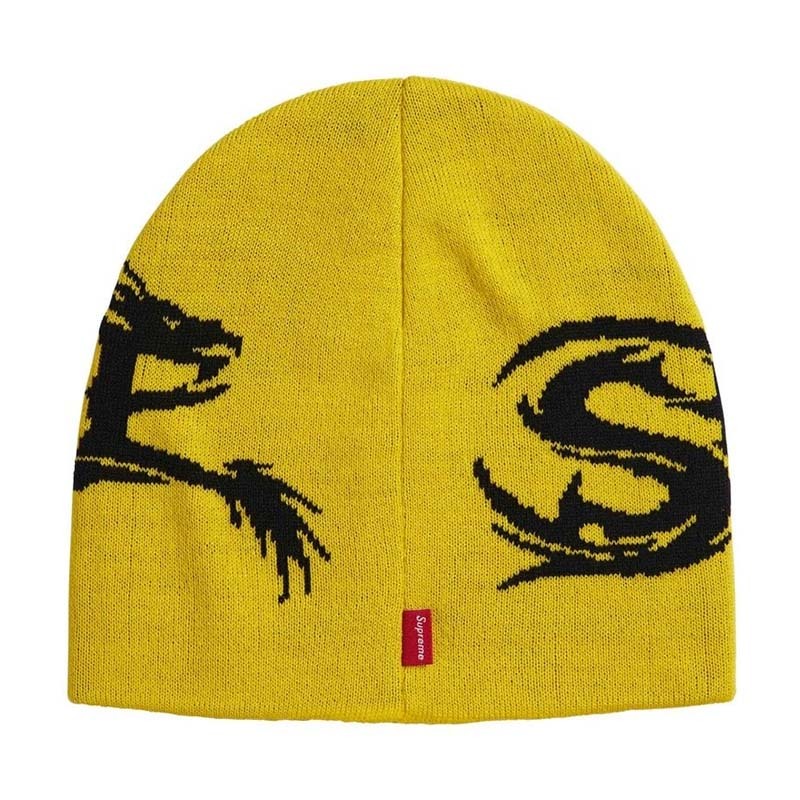 Supreme Dragon Beanie 龍毛帽 帽子 黃色 FW26BN60-YW [台灣現貨]