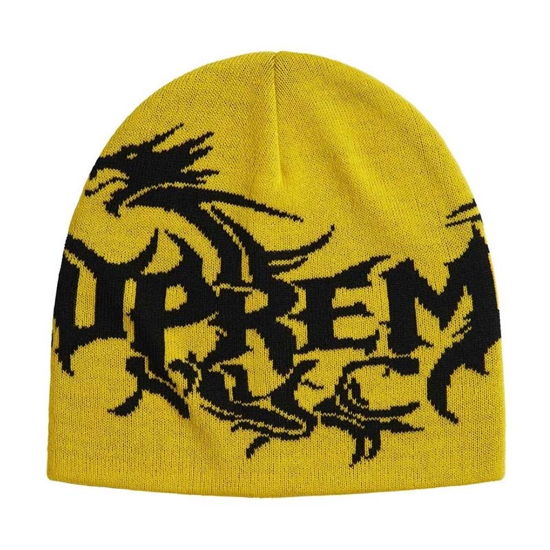 Supreme Dragon Beanie 龍毛帽 帽子 黃色 FW26BN60-YW [台灣現貨]