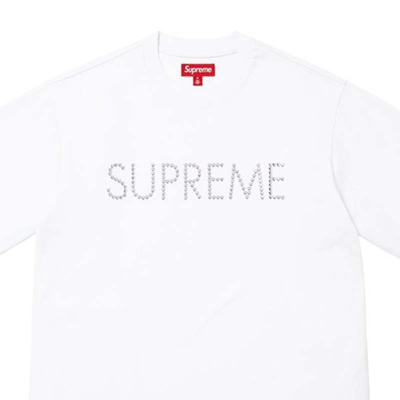 Supreme Hearts Studded S/S Top 愛心貼花 短袖上衣 白色 FW26KN53-WE [台灣現貨]