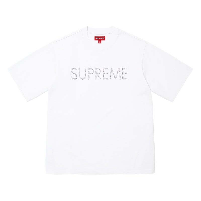 Supreme Hearts Studded S/S Top 愛心貼花 短袖上衣 白色 FW26KN53-WE [台灣現貨]
