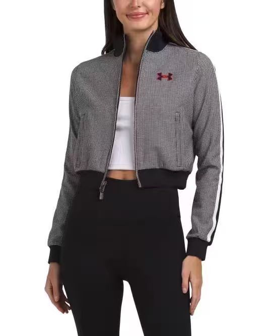 【預購】UNDER ARMOUR N101313 Houndstooth 女裝千鳥格針織運動外套