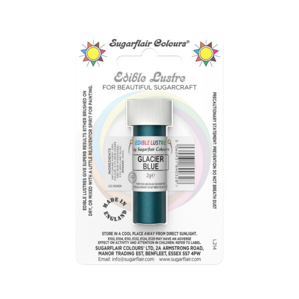 Sugarflair Lustre Dust Glacier Blue 2g