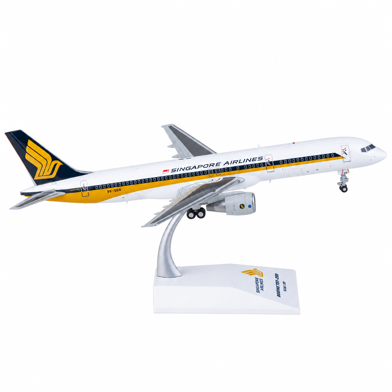 JC wings 1/200 新加坡航空 波音757-200 9V-SGN 標準塗裝