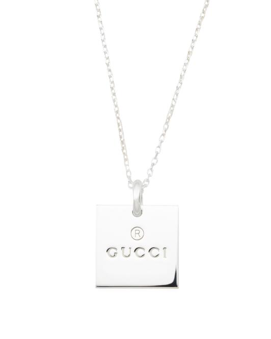 【預購】GUCCI N101316 純銀方形項鏈