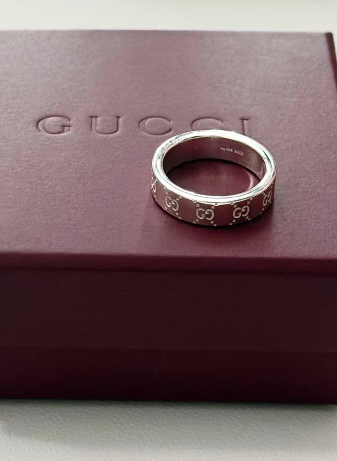 【預購】GUCCI N101318 純銀經典標誌戒指