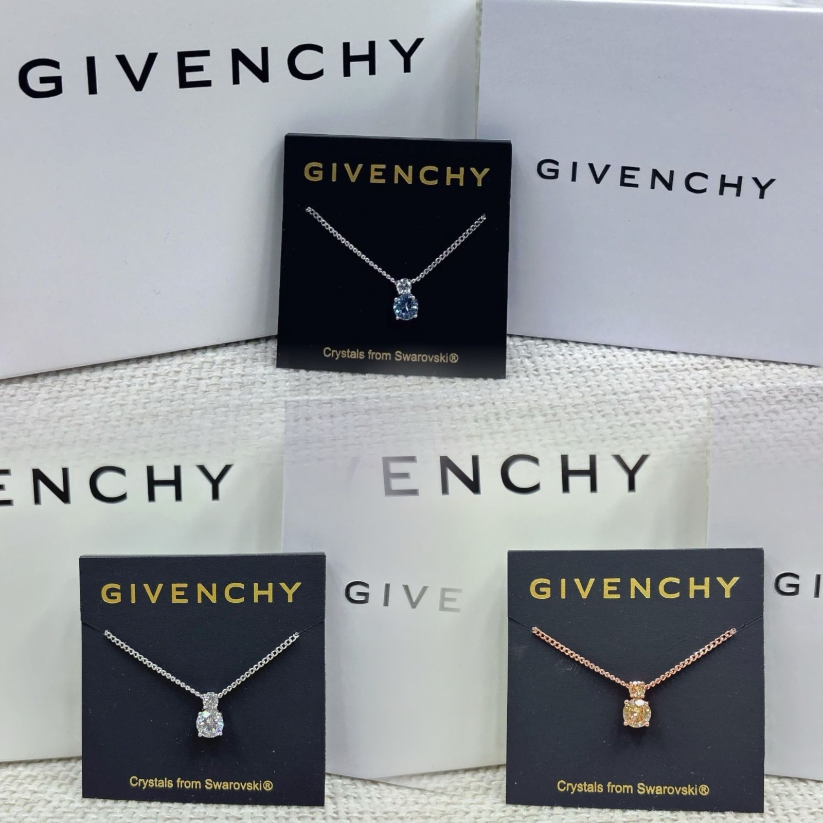 Givenchy仿鑽頸鏈