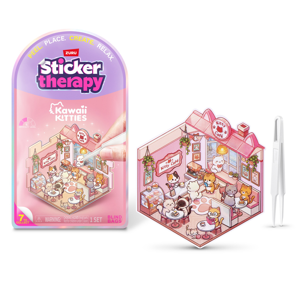 Sticker Therapy-可愛貓咪場景貼紙 隨機一入
