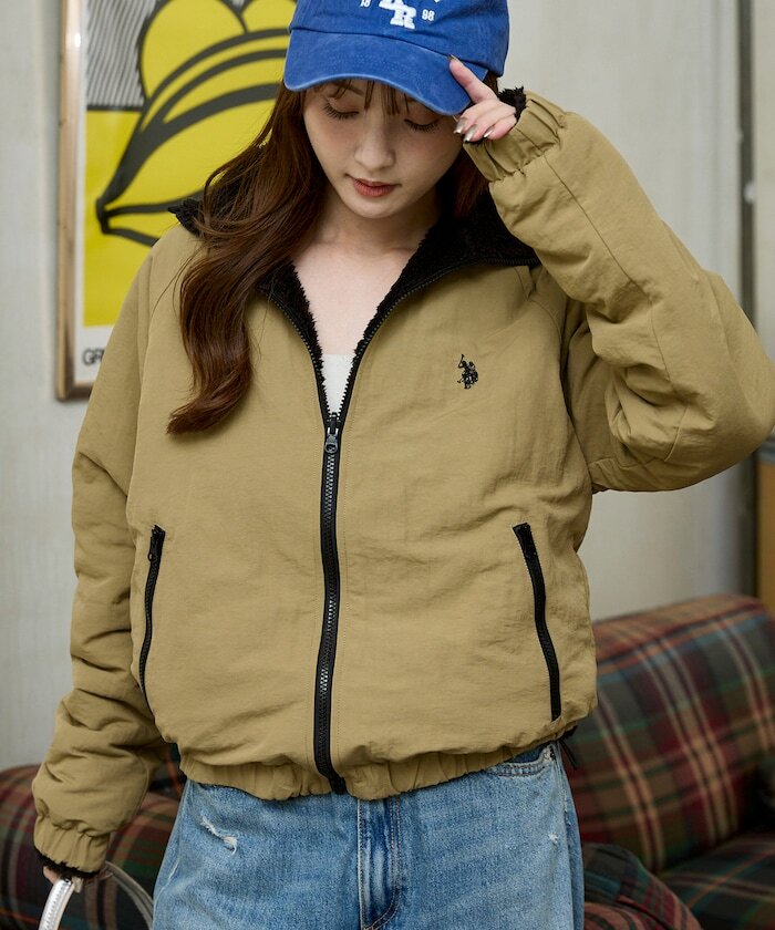 US POLO ASSN. × PUBLUX 雙面穿短版拉鍊外套
