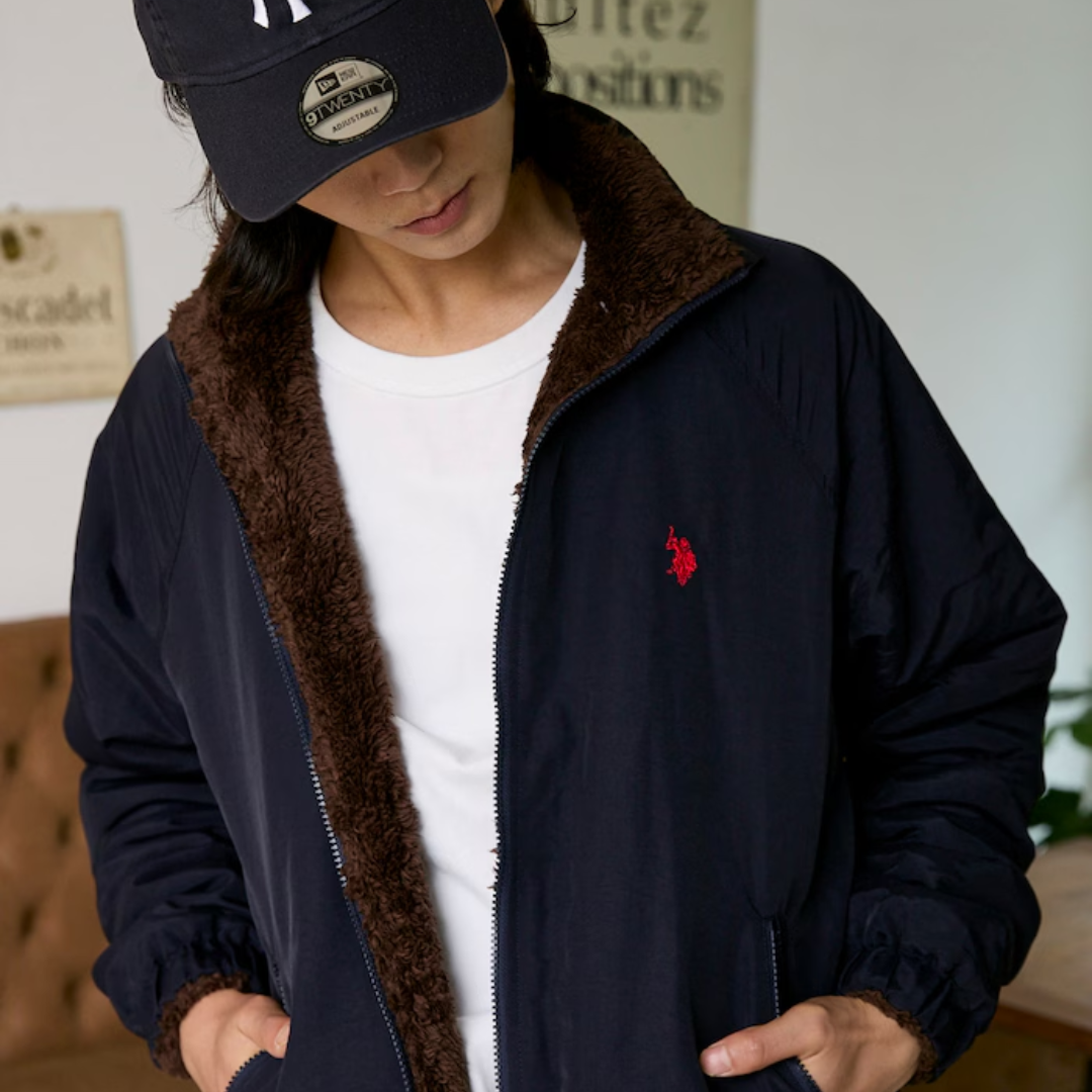 US POLO ASSN. × PUBLUX 雙面穿短版拉鍊外套