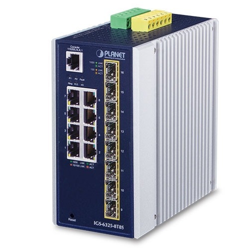 PLANET IGS-6325 系列 工業級 L3 管理型非 PoE 交換器 (10G Uplink)