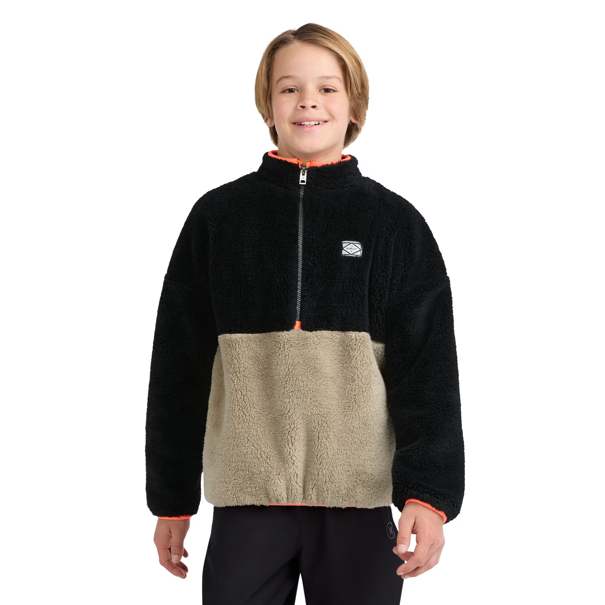 【預購】Hurley N101321 童裝半拉鏈毛絨上衣