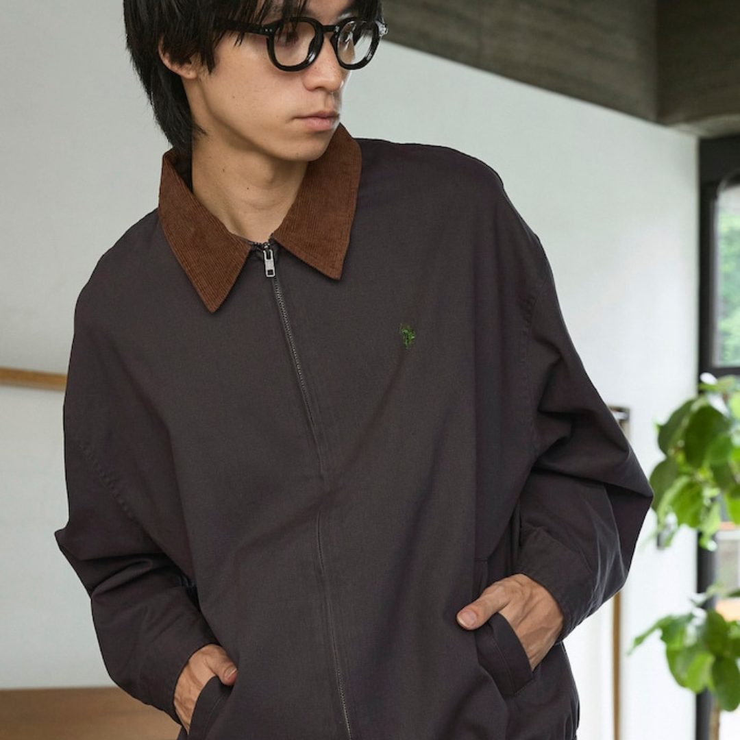 US POLO ASSN. × PUBLUX 燈芯絨領拉鍊外套