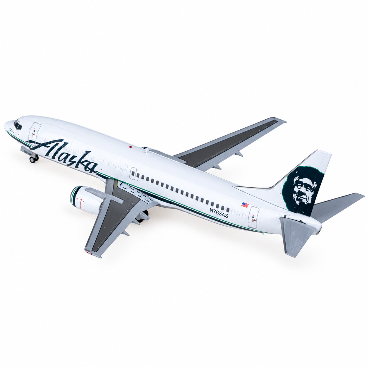 JC wings 1/200 阿拉斯加航空 波音737-400C N763AS 客貨混合型 舊標準塗裝