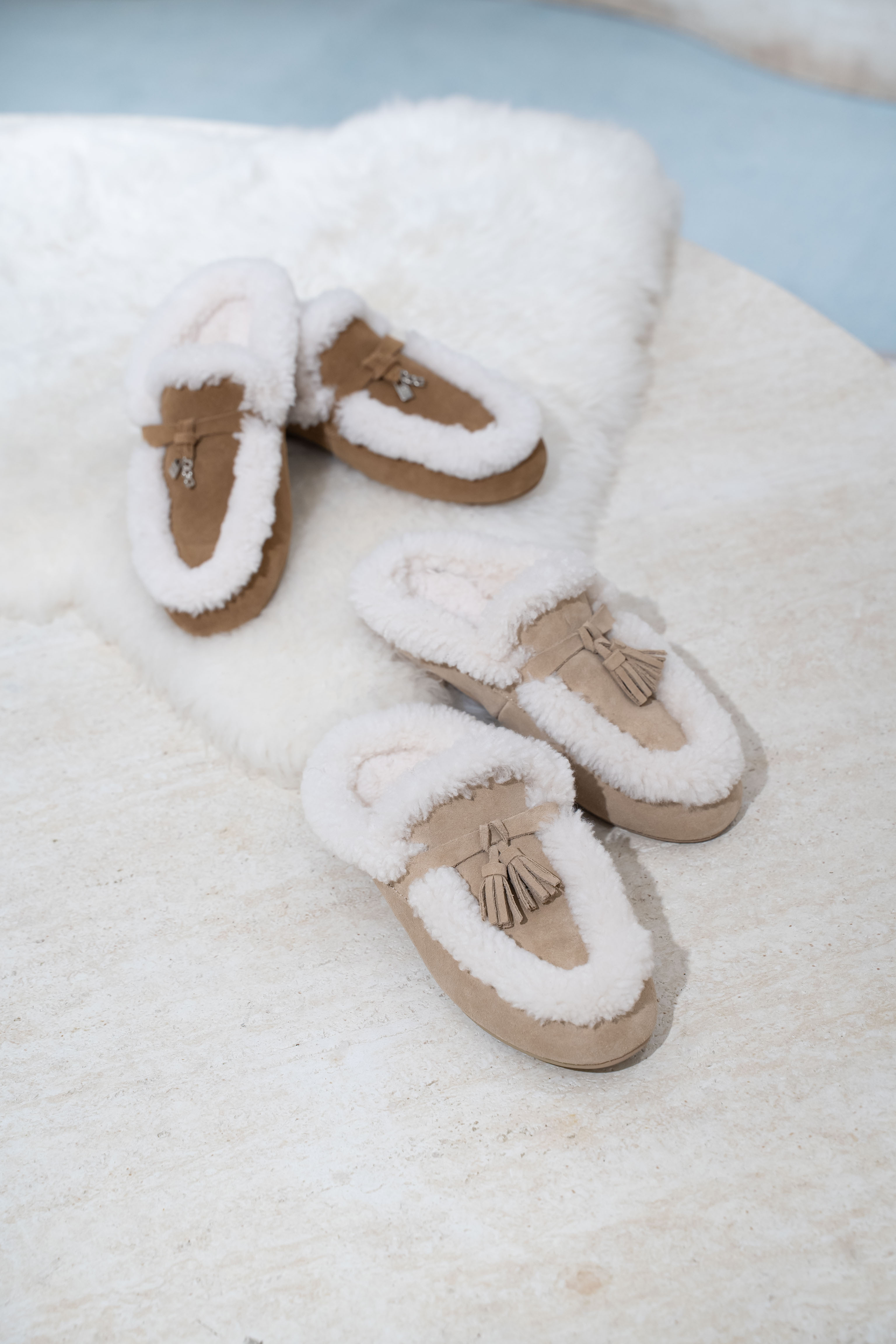 【2色入】UGG Ozlana 2026AW Lori Shearling Loafer(Detachable Feature)