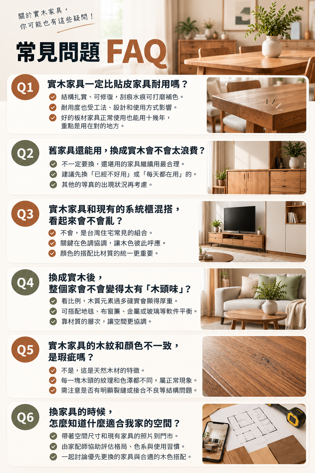 實木家具常見問題 FAQ