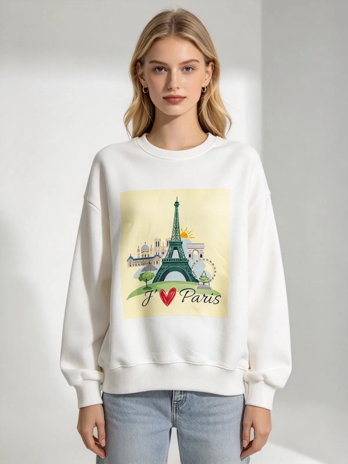(A1) 「我愛巴黎」衛衣 (SIZE: S-3XL)(3件以上平均$379/件,5件以上平均$369/件,買滿12件送隱藏)  #法國Lune de Moon #1910LU