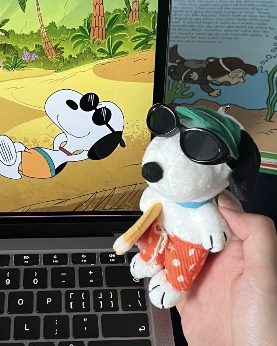 SNOOPY 史努比 夏日VLOG系列  歐拉夫 OLAF 查理布朗 莎莉 糊塗史塔克 吊飾 鑰匙圈 / 預購