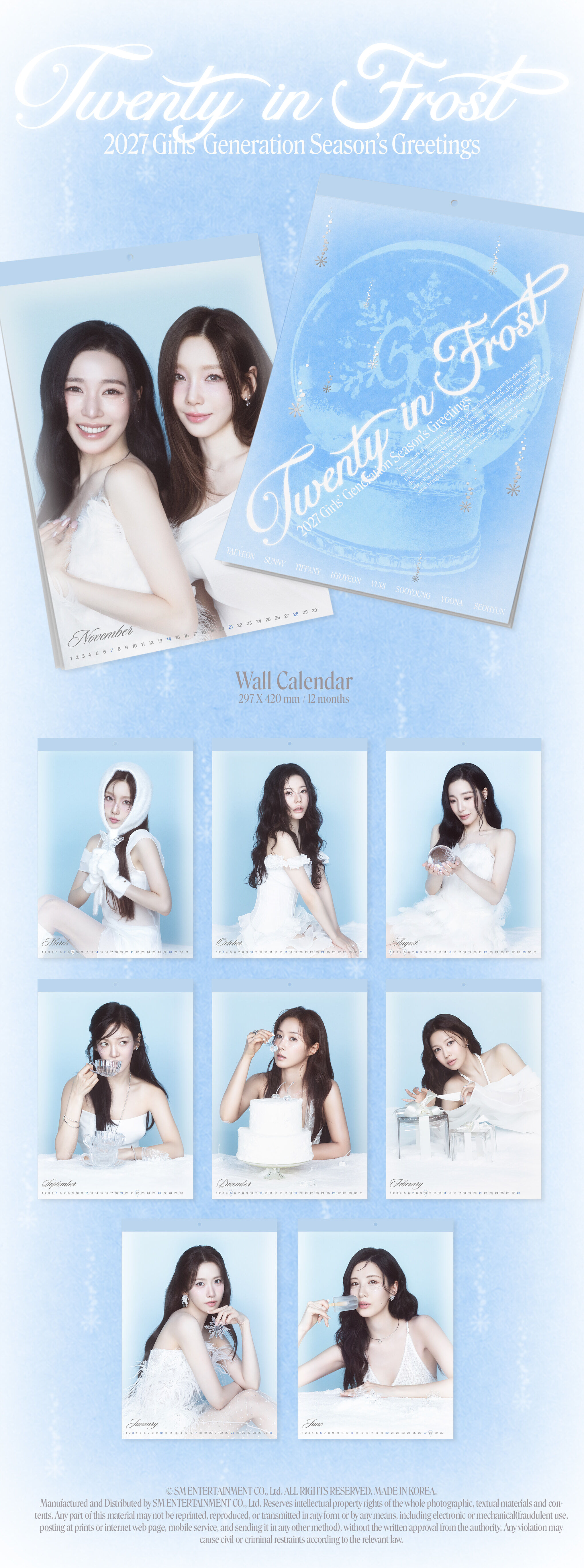 [PRE-ORDER] 2027 Girls' Generation Season's Greetings + Wall Calendar Set