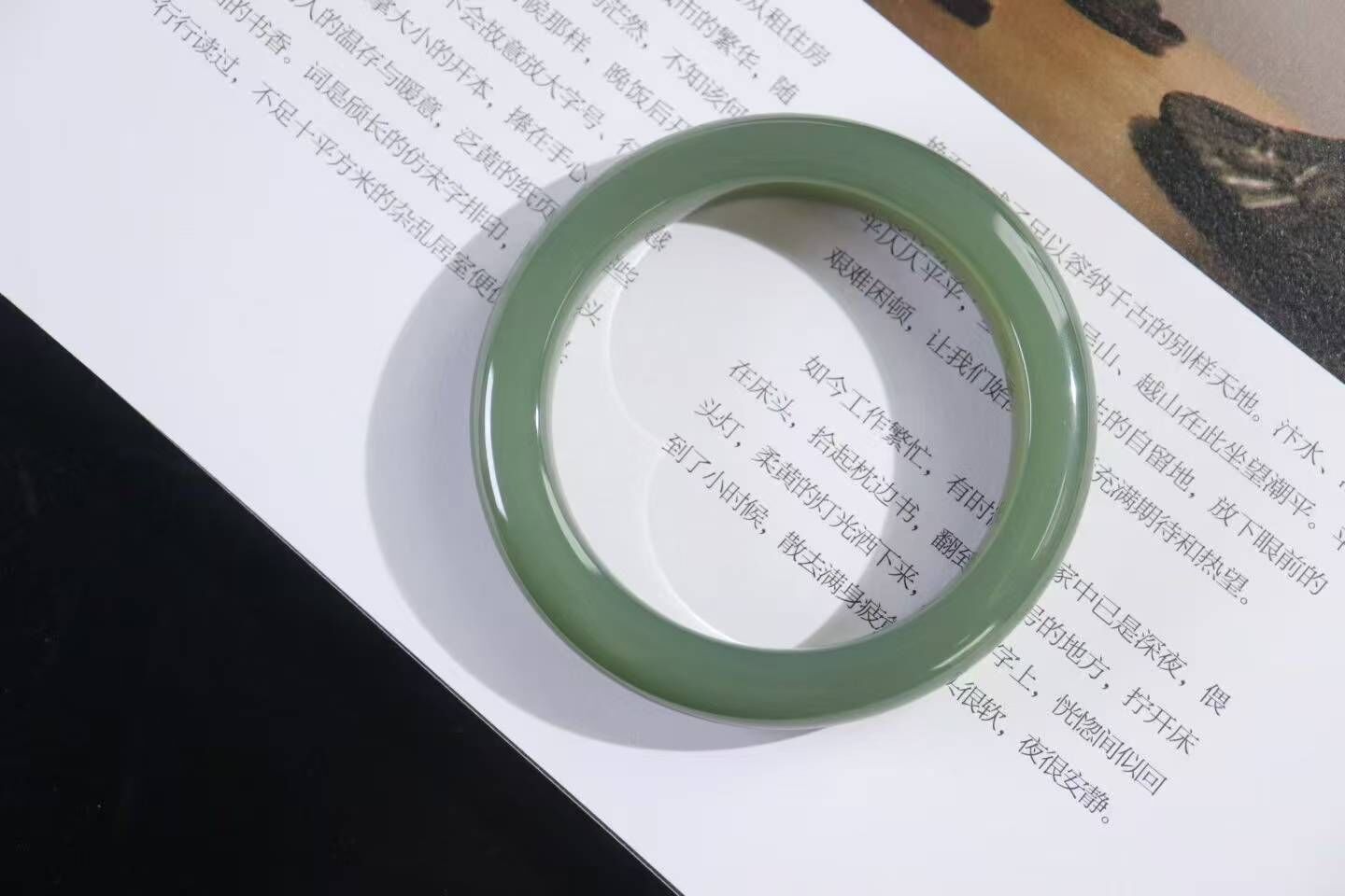 碧玉和田玉手鐲,天然和田玉軟玉