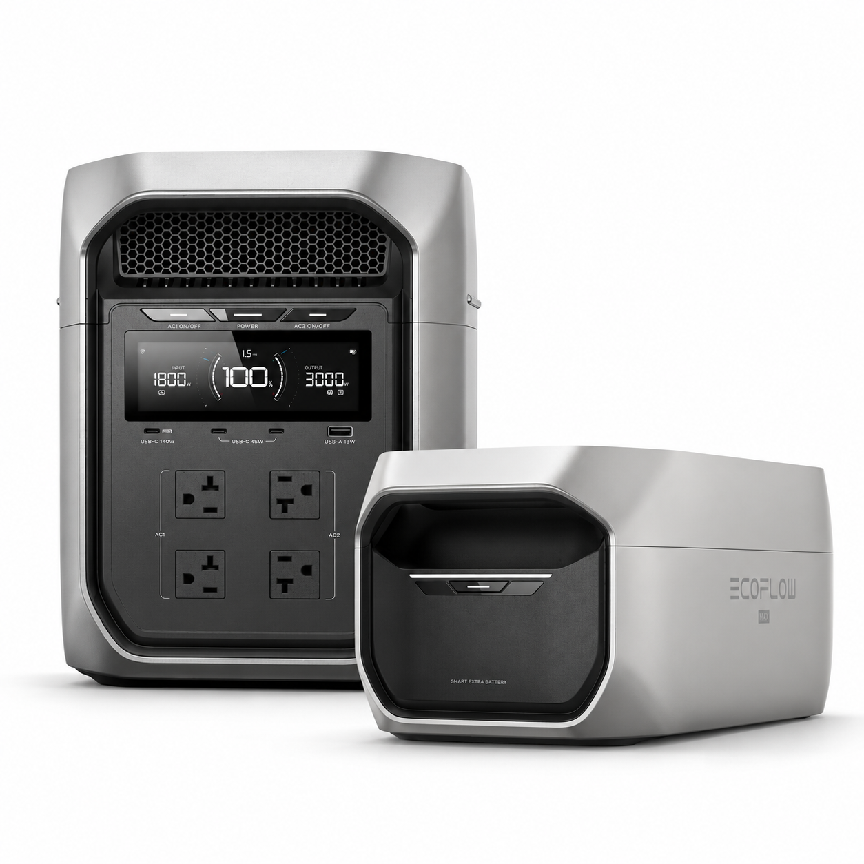 EcoFlow DELTA 3 MAX Plus 3000W 儲能電源+EB擴充電池(另贈包)