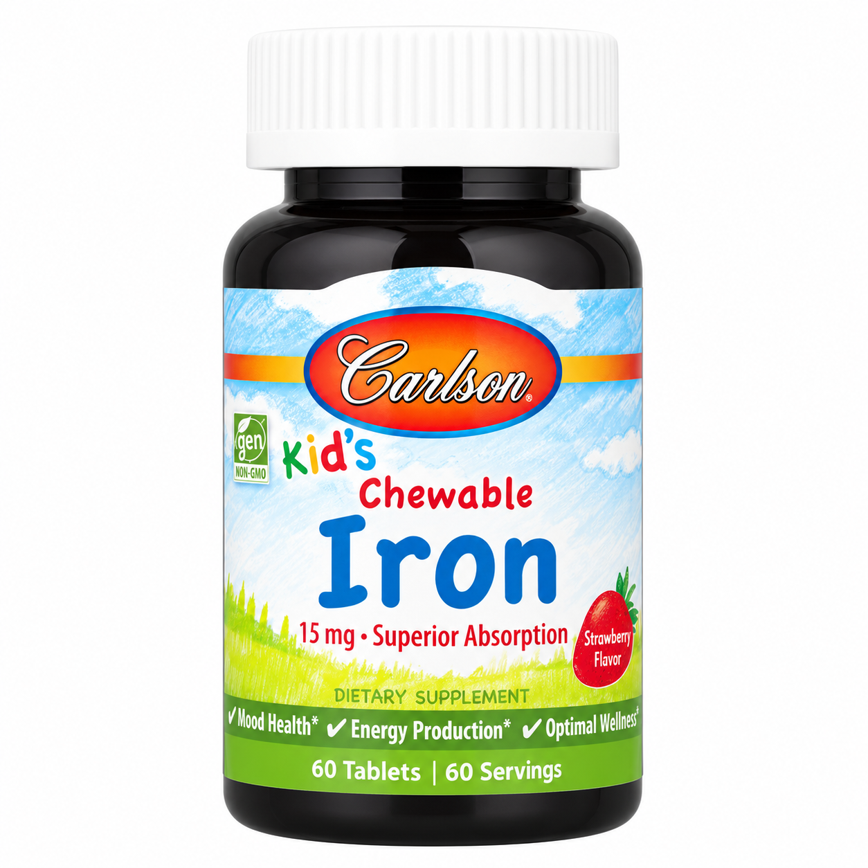 【iHerb】任兩件免運 Carlson 兒童鐵 成人鐵 甘氨酸鐵 營養補充 鐵 兒童營養 草莓 15mg