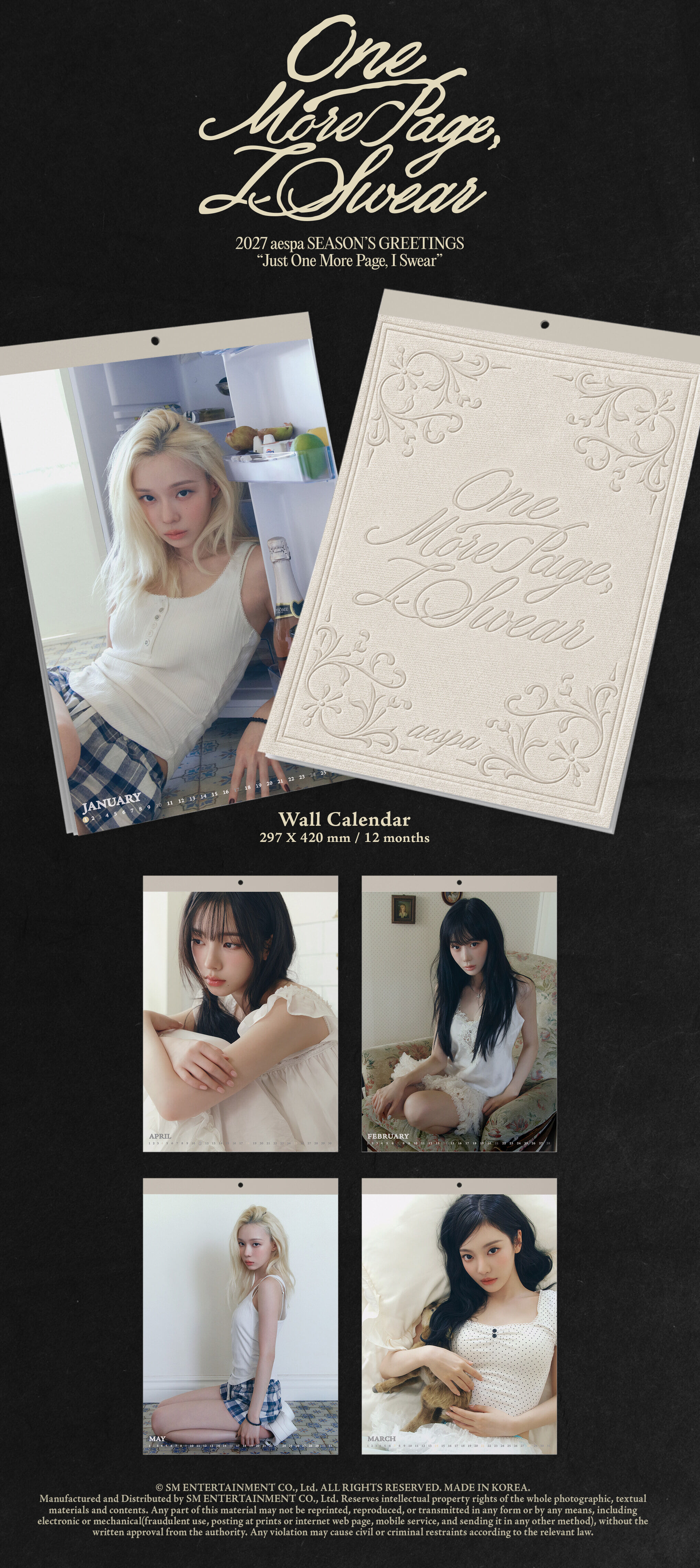 [PRE-ORDER] 2027 AESPA Season's Greetings + Wall Calendar Set