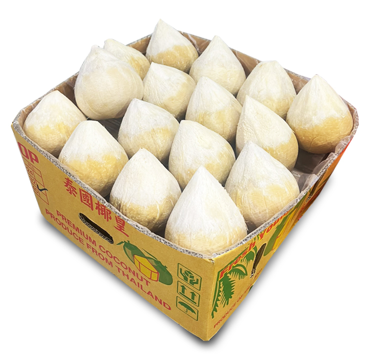Fresh Thai Young Tender Coconuts (Original Full Box) | Free HK Shipping
