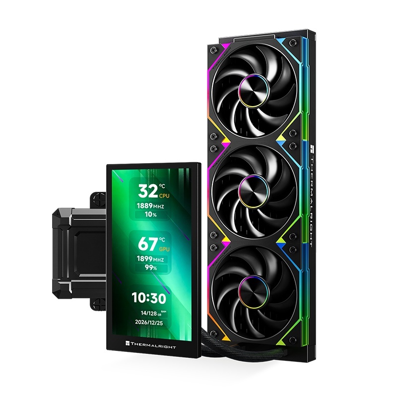Thermalright Dynamic Vision 360 ARGB 水冷散熱器-黑/白