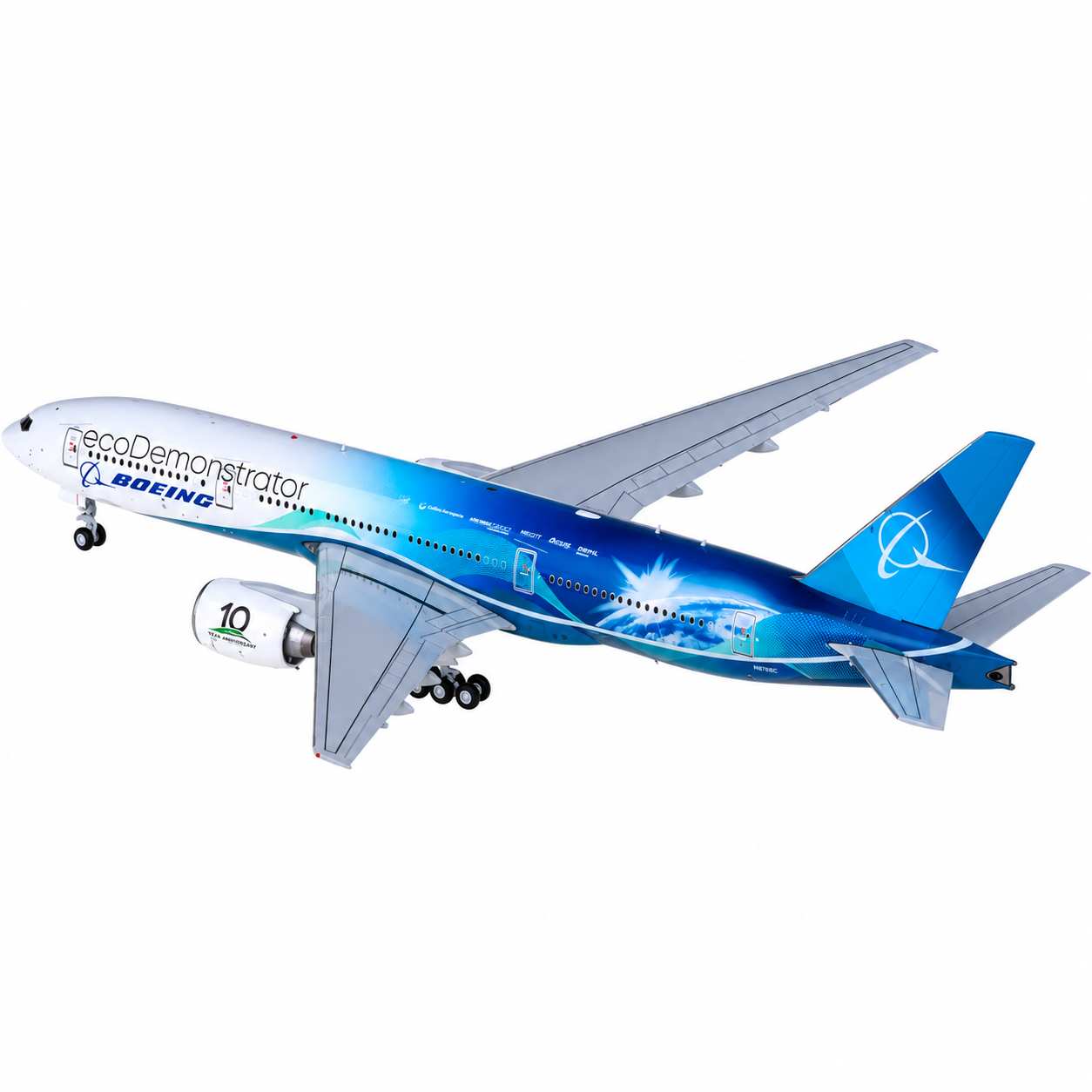 JC wings 1/200 波音777-200(ER) N861BC 波音原廠環保示範機 2022
