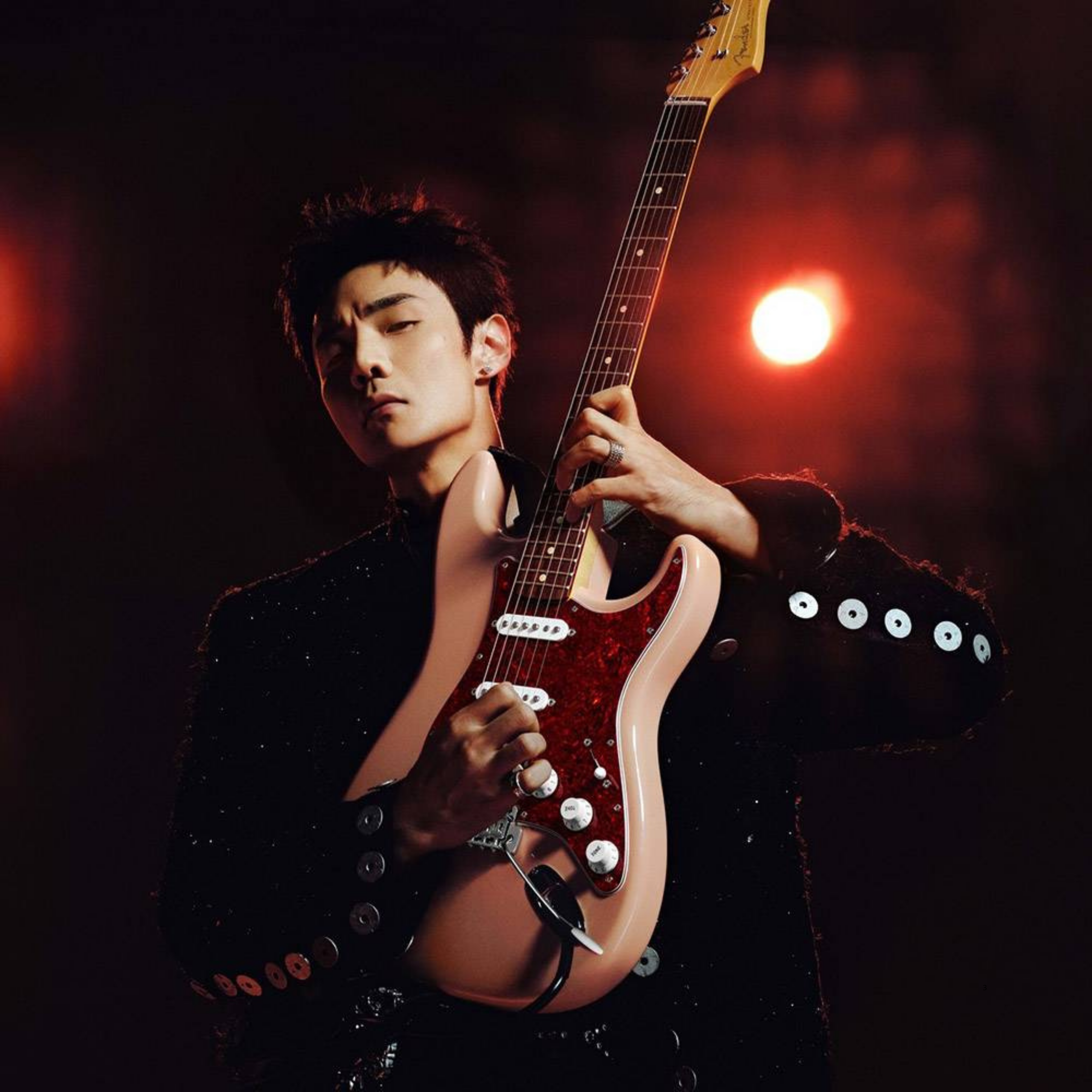 Fender Li Ronghao Stratocaster HHS 李榮浩簽名款 粉紅色 玳瑁護板 電吉他