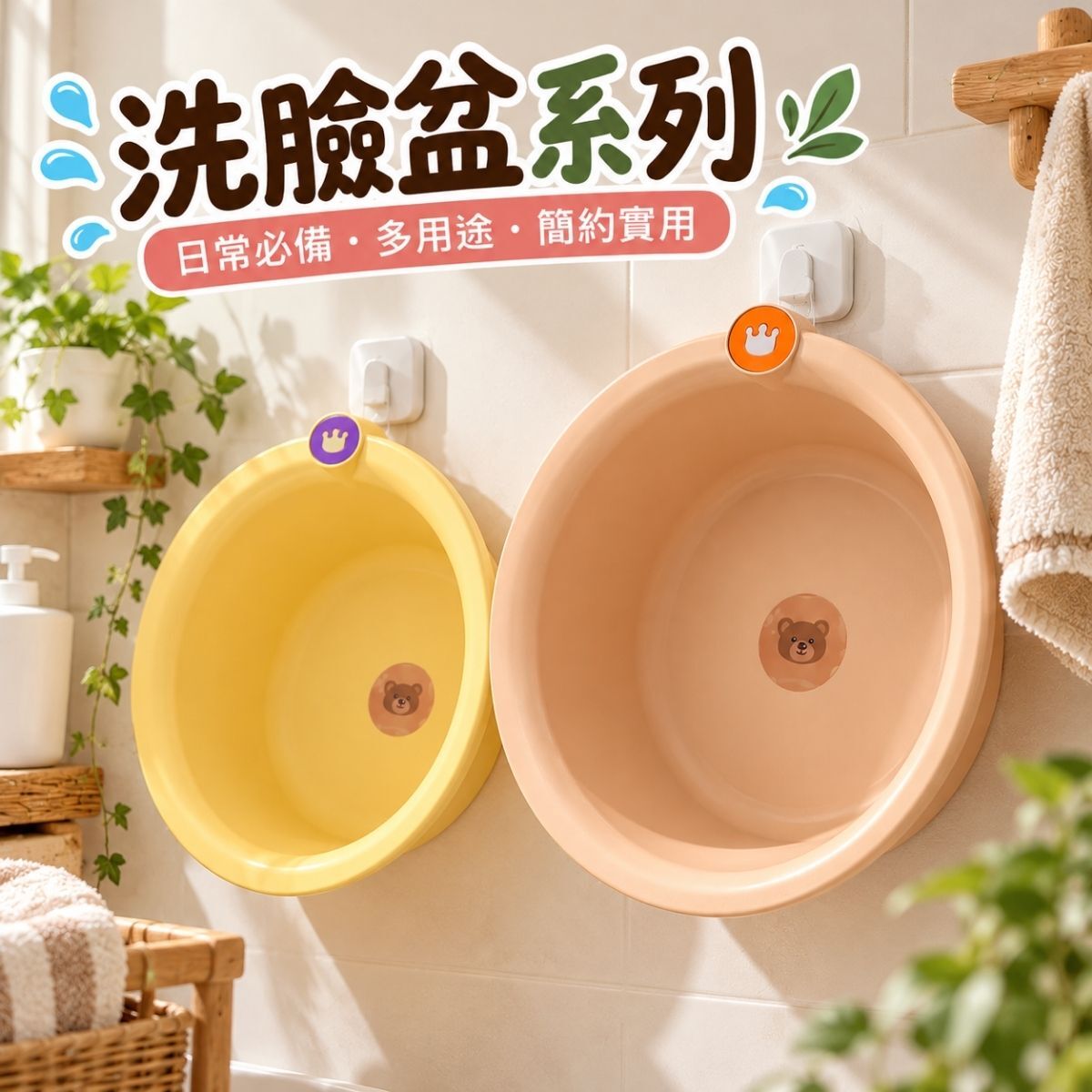 洗臉盆系列｜塑膠臉盆 加厚臉盆 透明臉盆 洗衣盆 洗菜盆 浴室臉盆 大臉盆 多尺寸【輕鬆購五金百貨】