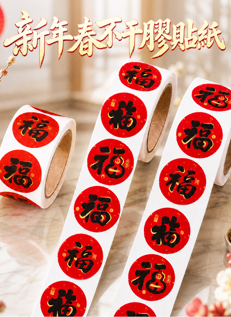 新年春不干膠貼紙 HN2706
