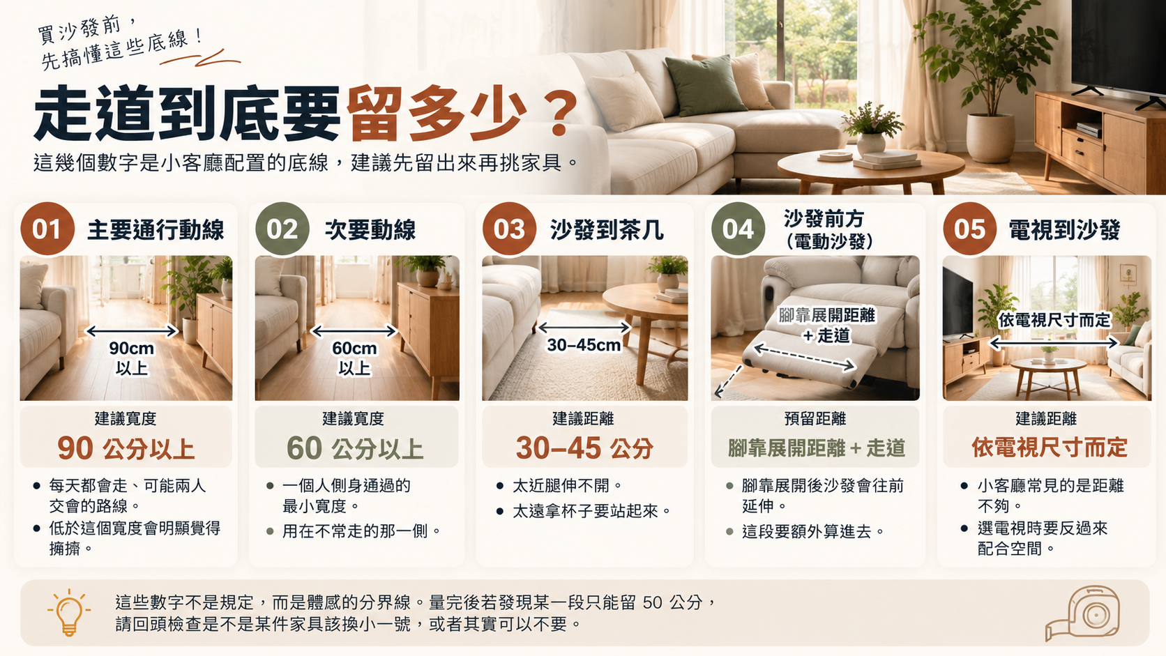 客廳走道尺寸配置指南