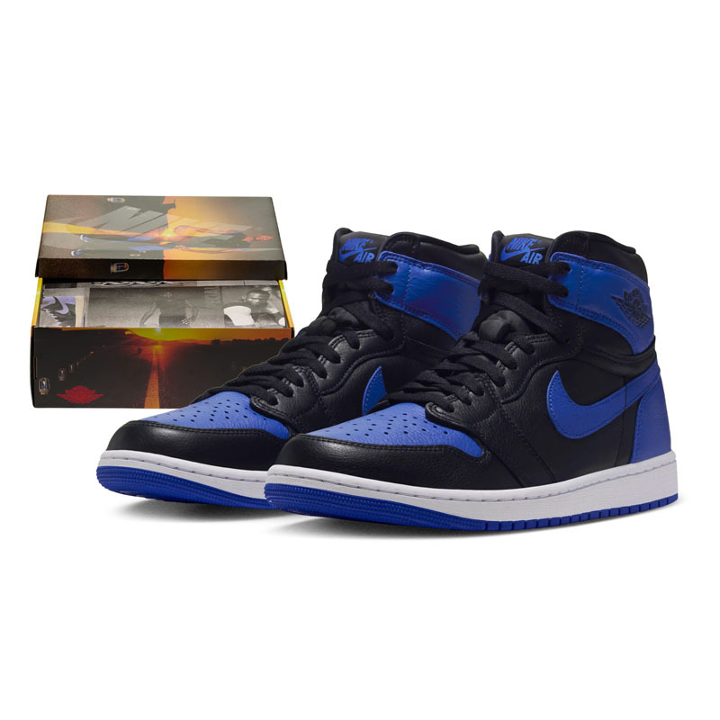 男鞋 NIKE AIR JORDAN 1 ROYAL AJ1 皇家藍 黑藍 高筒 休閒 籃球鞋【IQ5495-005】AJ1OG