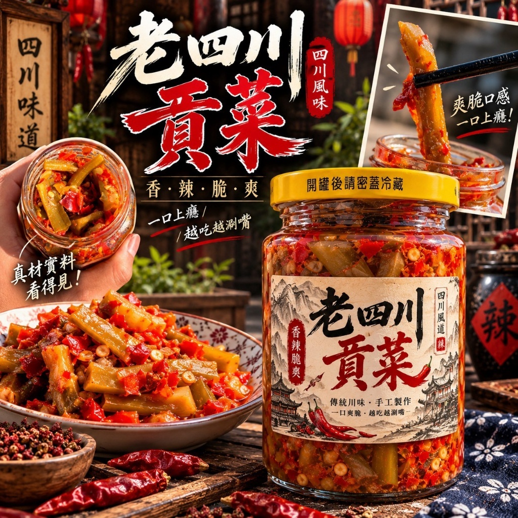 WSBB13055  老四川貢菜250g（12月上旬）