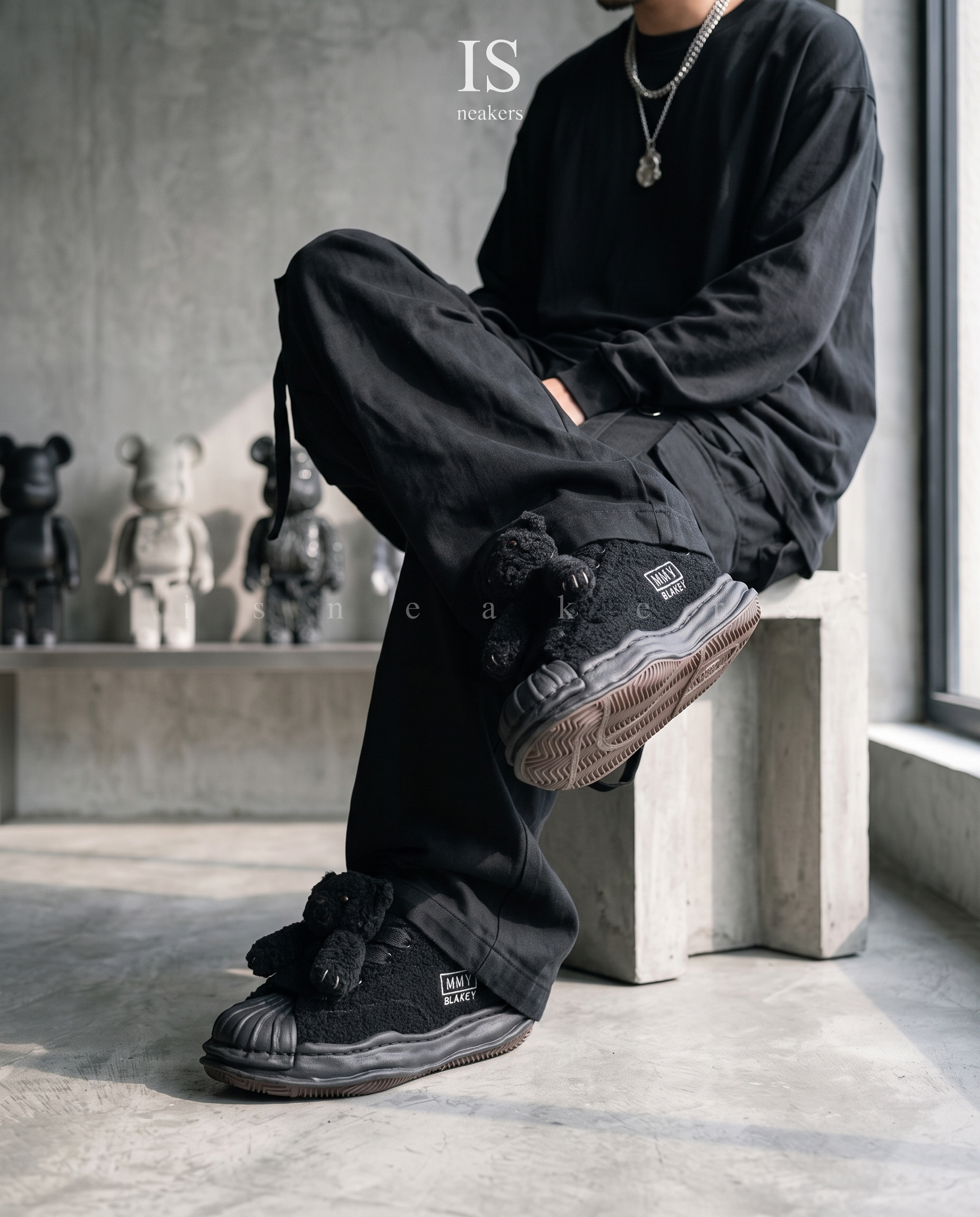 iSNEAKERS｜Pink House x MMY Blakey OG "Black" 熊熊 黑色 溶解鞋 C17FW705 39744468
