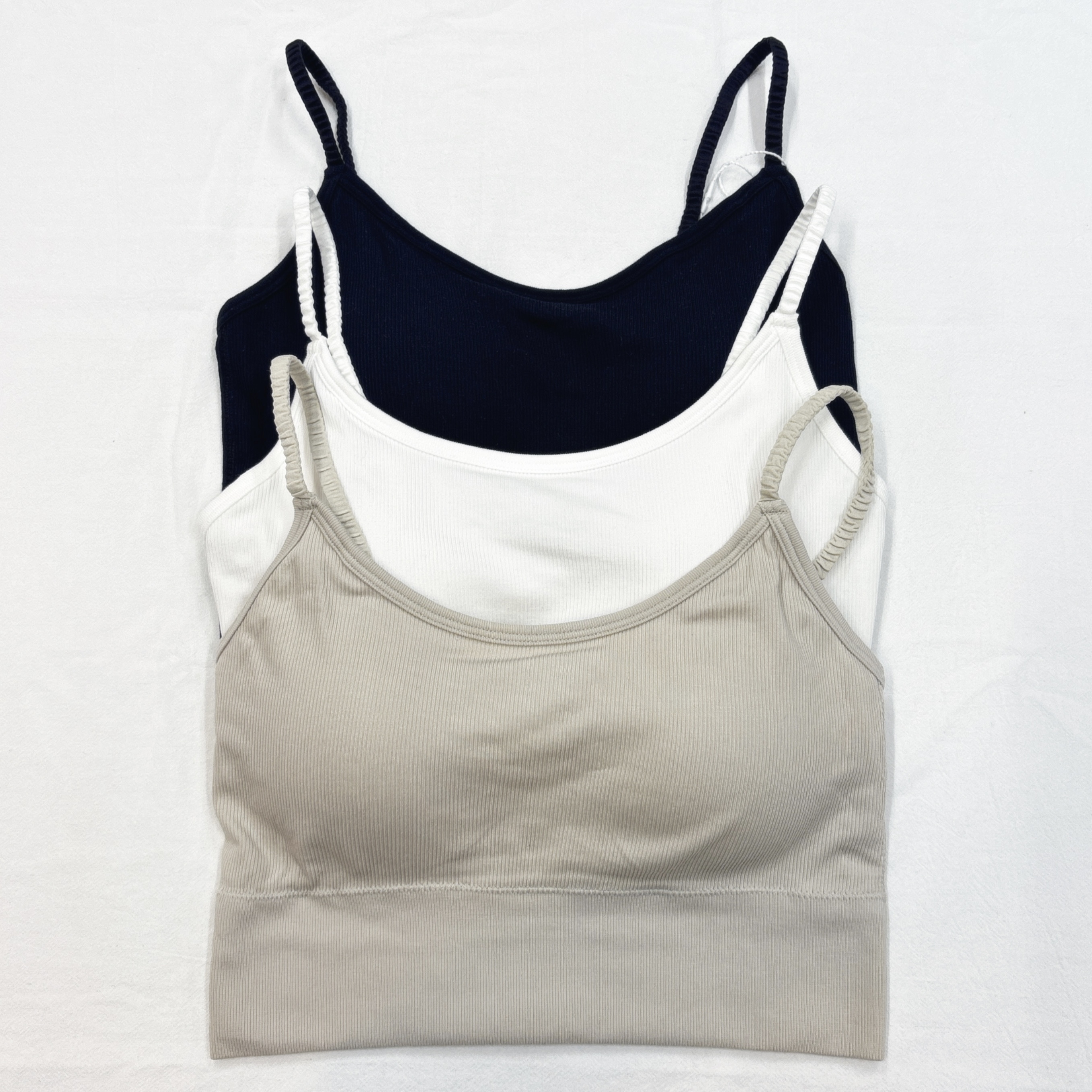 F8294-小交叉U背皺皺吊帶莫代爾羅紋CasualBra