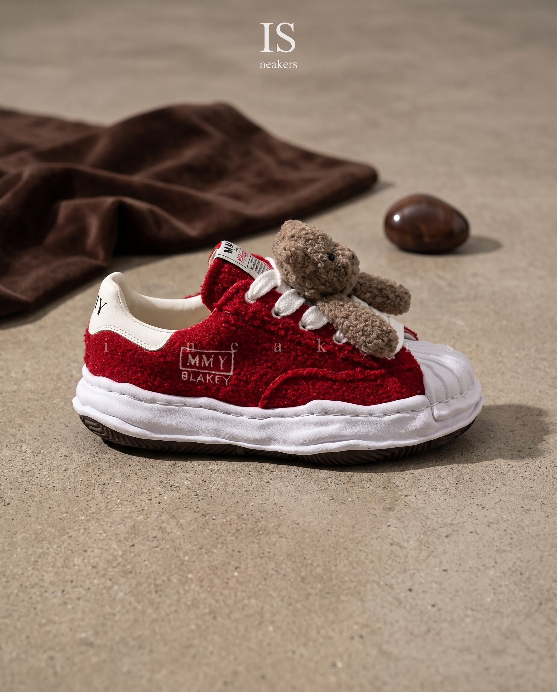 iSNEAKERS｜Pink House x MMY Blakey OG "Red" 熊熊 紅色 溶解鞋 C17FW705 39767243