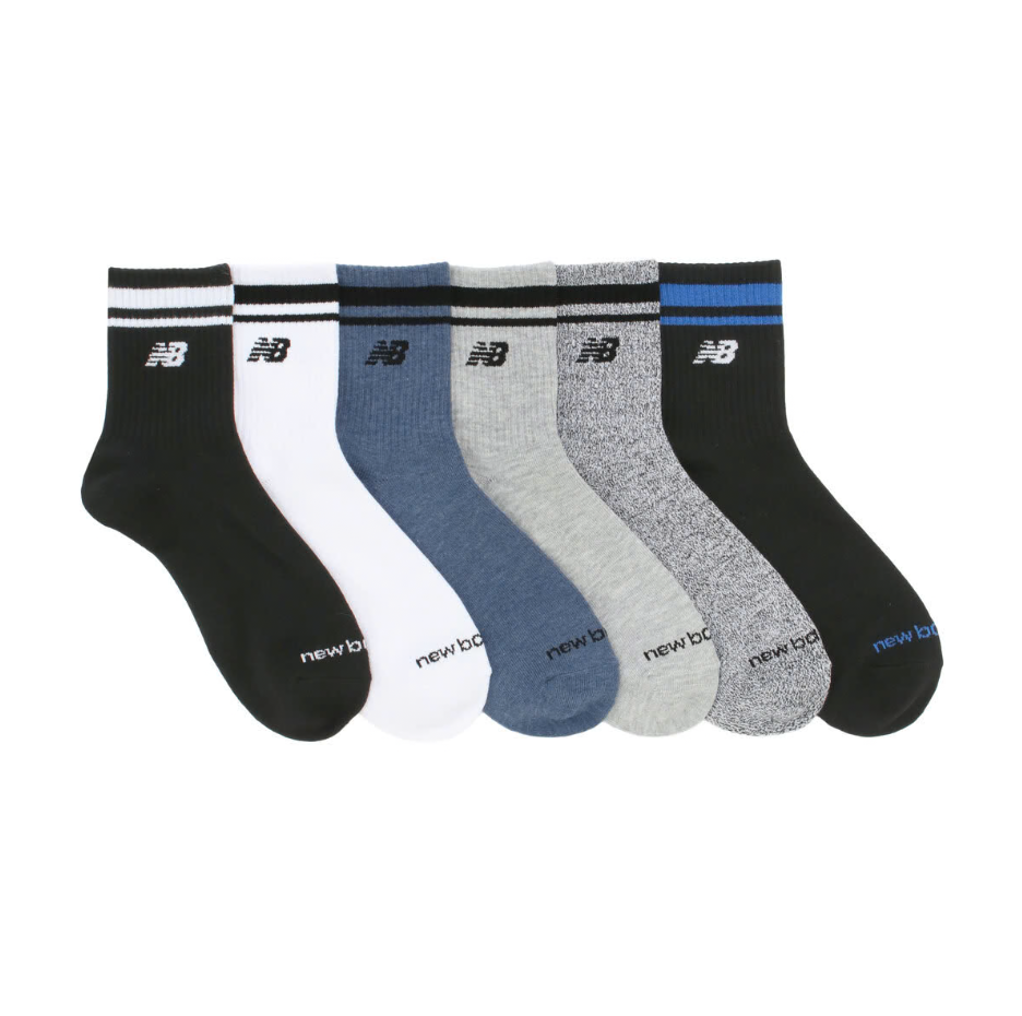 【預購】JM101313 New Balance 美式復古運動襪 (6 雙裝 )