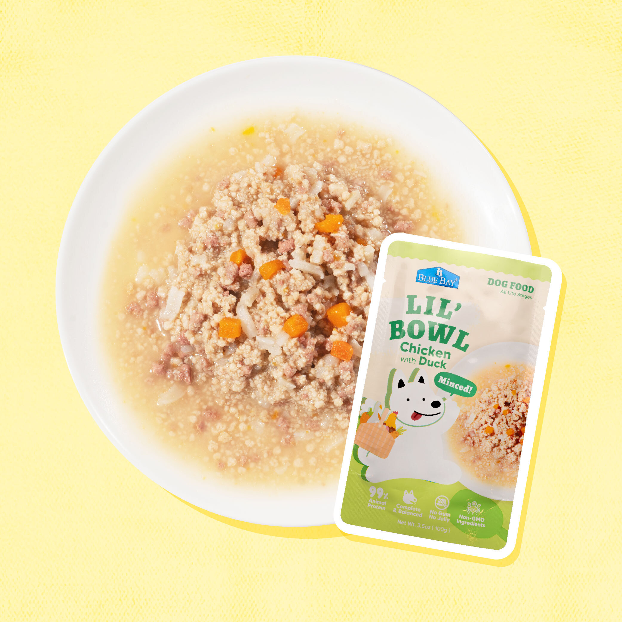 Blue Bay Lil Bowl Chicken With Duck Dog Pouch 100g