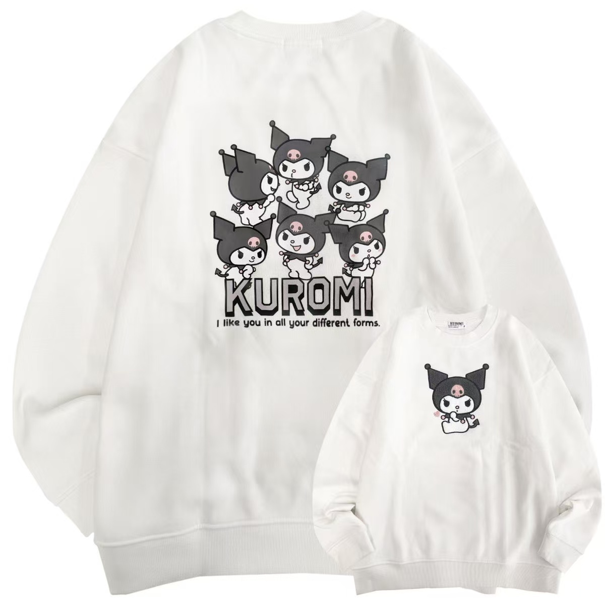 【預購】JM101314 Kuromi 立體毛毛刺繡衛衣