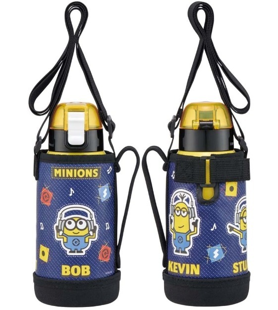 Skater- 背帶直飲水樽組合[600ml](Minion) @現貨